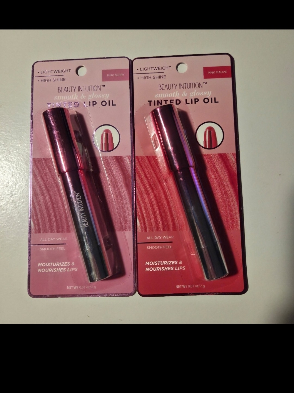 Beauty Intuition Tinted Lip Oil - Pink Berry & Pink Mauve